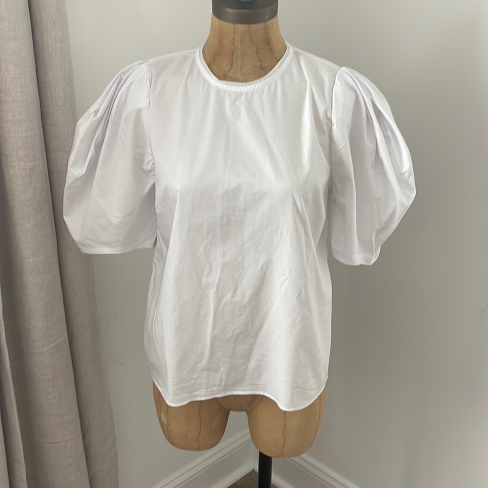 Olivaceous - White Blouse - Size M